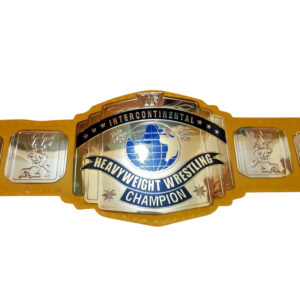 WWF INTERCONTINENTAL YELLOW Brass Championship Belt - Image 1