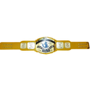 WWF INTERCONTINENTAL YELLOW Brass Championship Belt - Image 2