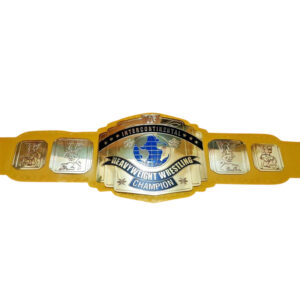 WWF INTERCONTINENTAL YELLOW Brass Championship Belt - Image 3