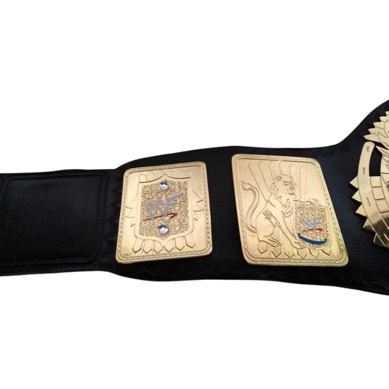 WWF BIG EAGLE SCRATCH LOGO Brass Championship Belt - Image 4