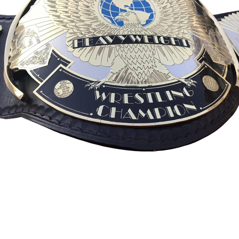 WWF WINGED EAGLE DUAL PLATED Brass Championship Title Belt - Image 4