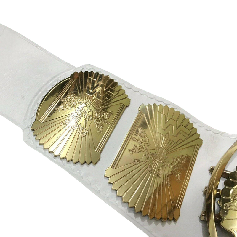 WWF WINGED EAGLE WHITE Brass Championship Title Belt - Image 4